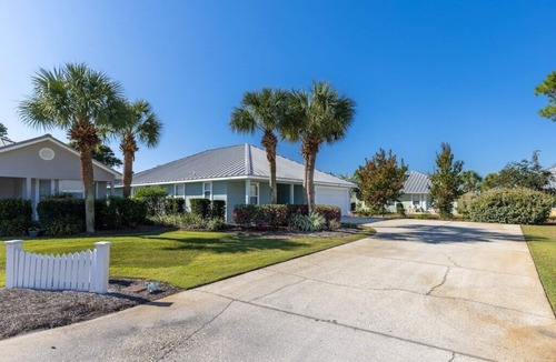 Miramar Beach Cottage | Large Private Beach! Pickleball! Pools! Hot Tub! Grills! Beach Service Included!