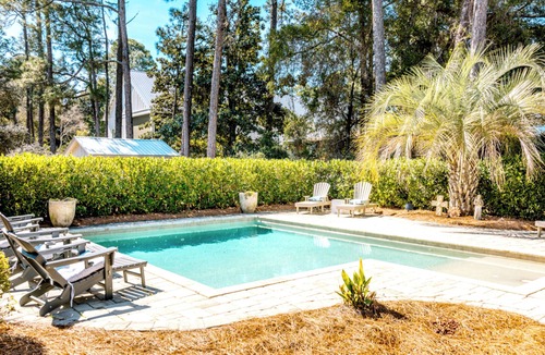 Grayton Beach House | Lazy Magnolia at Grayton 3b/3b private POOL! Outdoor cooking space!