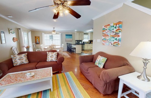 Savannah Beach House | Located Just One Block From Beach w/Spacious Porch