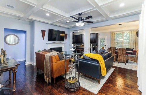 Lilburn House | Luxury Atlanta Oasis: Adjustable King Bed, Private Yard, & Park Proximity