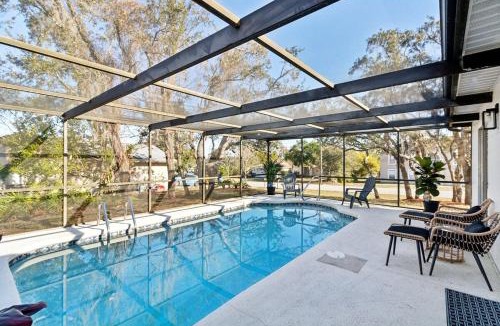 Spring Hill House | Luxury getaway, relax, and recharge! Tropical Florida Getaway Heated Pool Extra Fee
