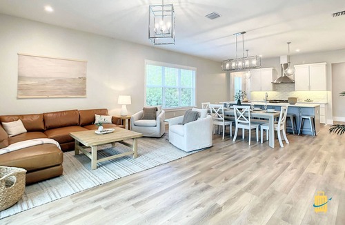 New Smyrna Beach House | New duplex, pool, dock, 2 blocks from Flagler