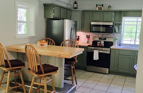 Sylva House | NEW LISTING beautiful relaxing creek front 3-bed 3-bath farmhouse getaway .