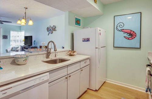 Oceanmarsh Subdivision Condo | New Screened Deck With Views To The Ocean