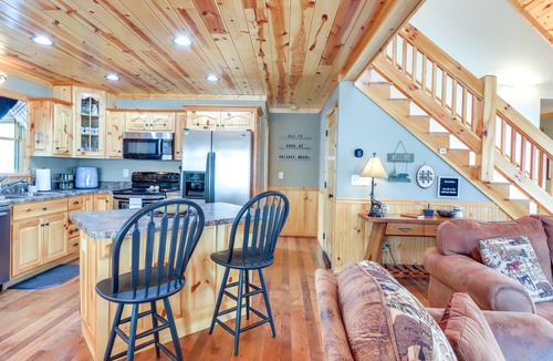 Ellijay Cabin | North Georgia Cabin: Hot Tub, Resort Access!