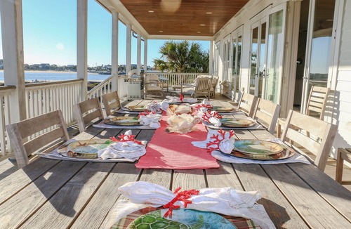 Isle of Palms House | Oceanfront/Sleeps 18/Lady Poseidon/Elevator/Pool & Heatable Spa