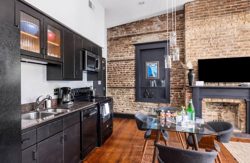 Ansonborough Apartment | Overlooking King Street, Steam Shower, + Parking Included