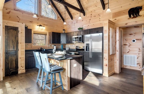 Maggie Valley Cabin | Peaceful Mountain Escape with Ridge Views & Hot Tub