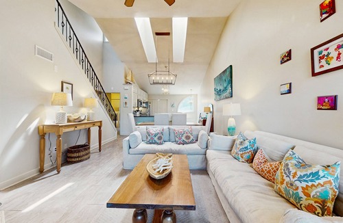 Sandestin Condo | Perfectly located home with golf cart, open layout, smart TVs, W/D, & pools
