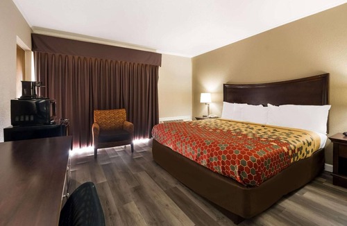 Perry Hotel | Pet Friendly Room | Minutes to Go Fish Education Center | Free Self Parking