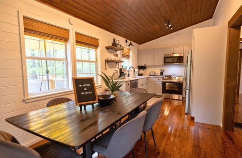 Epworth Cabin | Private Creekfront Cabin on Fightingtown Creek | Hot Tub, Game Room & Fishing