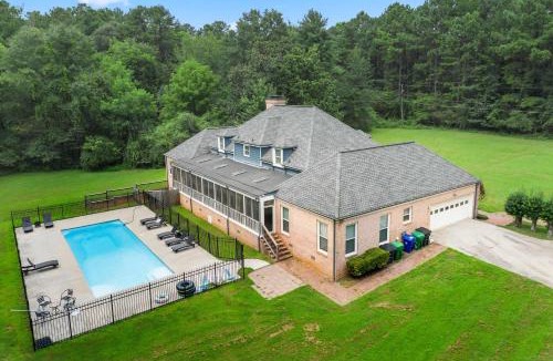 Lithonia Villa | Private Pool Estate Soccer Field Sleeps 16