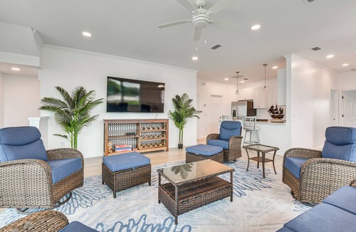 Panama City House | Private Swim Spa! Waterfront Watson Bayou Getaway