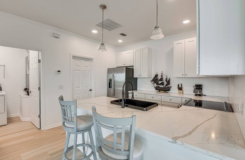 Panama City House | Private Swim Spa! Waterfront Watson Bayou Getaway