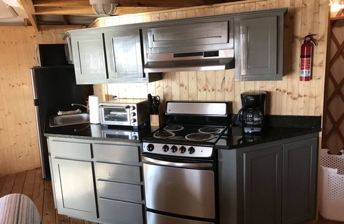 Alpine Bay Cottage | Red Yurt in Clear Creek Cove RV Resort sleeps 6 Logan Martin Lake