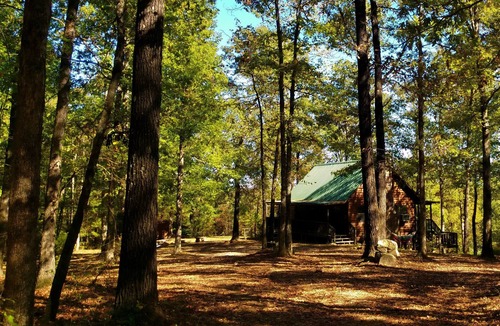 Caddo Gap Cabin | Secluded River Cabin Retreat with Outdoor Bathhouse and Kayaks on 80 acres!