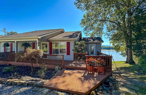 Dandridge House | Serene Lakefront Home, Dock, Game room, Fire Pit