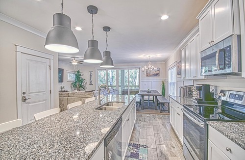 Folly Field House | Sleeps 27 | Heated Pool & Hot Tub | 3D Theater | Hurricane Simulator | Walk to Beach