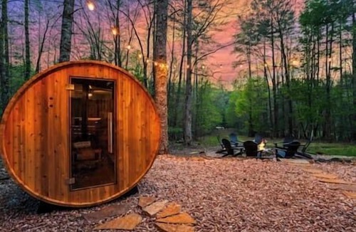 Epworth House | Spacious Cabin with Sauna, Hot & Cold Tubs, Gym Fightingtown Creek in Blue Ridge