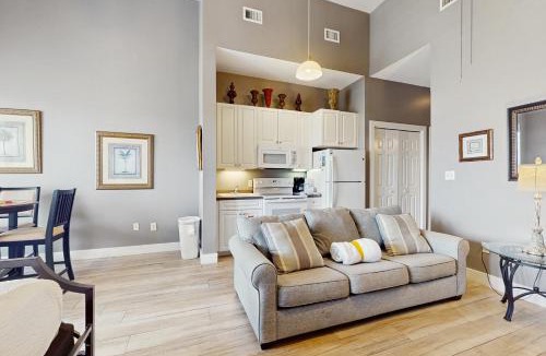 Gulf Place Apartment | Spacious condo with large living area private balcony & shared pool