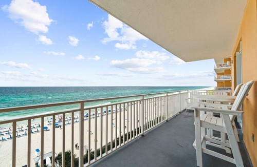 West Panama City Beach Condo | Splash 301E - 2 Gulf-Front Suites Water Playground + Beach Chairs & More!