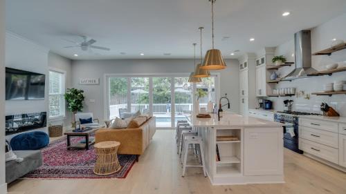 Santa Rosa Beach House | Stayin Sandy LUXE Custom Home Private Pool Bikes Walk to Beach Pets