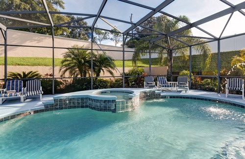 Haines City Villa | Stunning 6 BR/4.5 BA Pool and A/C Games Room Villa, not overlooked, sun all day
