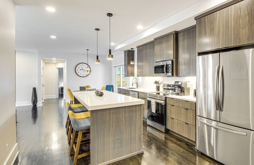 Lenexa House | Stylish & Modern Lenexa Haven w/Fire Pit & Deck!