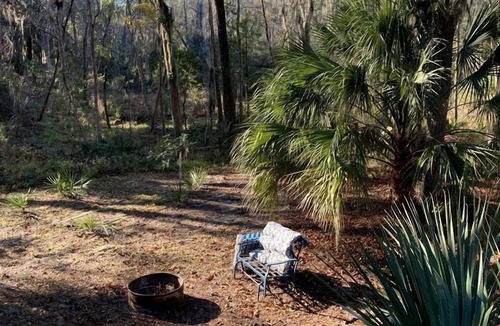 Midway Cabin | Tranquil Glamping near the Coast: Charming Rustic Cabin Rental in Midway, Georgia