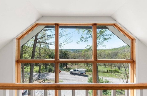Manchester House | Unique and secluded A frame home on 31 acres with hot tub.
