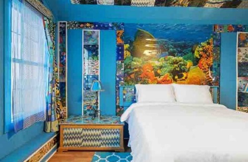 Liberty Hill Hotel | Unit 7 Boho 2-Bedroom Unit by San Gabriel River!