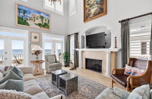 Crystal Beach House | Villa Palazzo - Huge Gulf Front Home with Private Pool, Golf Cart & Luxury Amenities