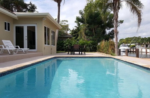 Pompano Isles House | Waterfront House, Private Pool and Boat Dock, Tiki Hut
