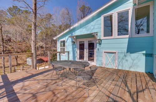 Shelby House | Waterfront Shelby Home w/Fireplace & Scenic Decks