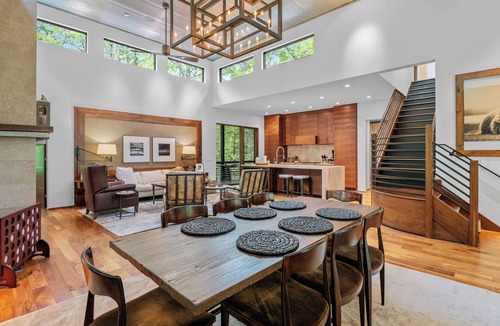 Highlands Cabin | Whispering Pines | Exquisite Modern Home with Hot Tub & Guest Suite