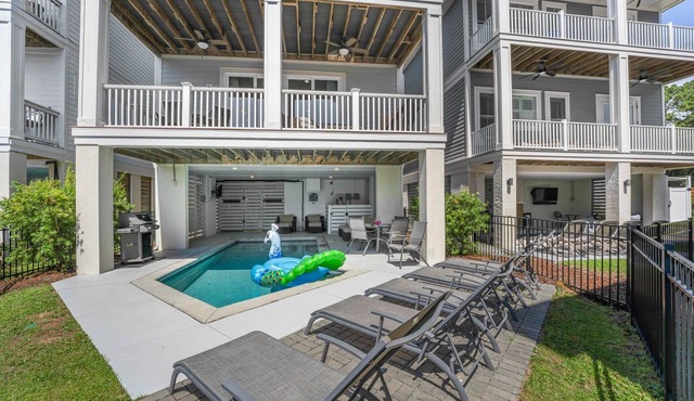 100 Luxury Pool Home | Media Room | Walk to Beach
