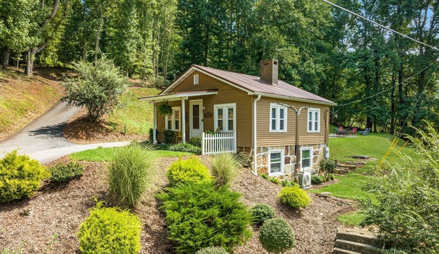 Awesome two-home compound in Horse Shoe with fireplaces, firepit, patio & grill