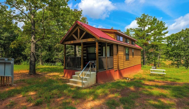 Barnwell Mountain Cabins #1: Cabin/tiny home w/loft in Gilmer across from BMRA