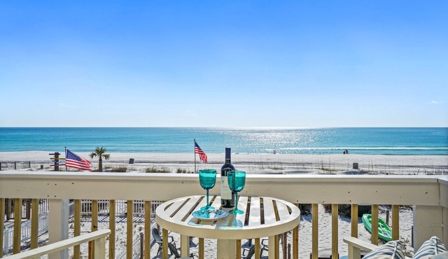 Beachfront in PCB - Beach is the Backyard! 3BR Plus Bunk Room, Slps 11 Free Golf