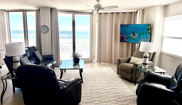 Brand new balconies -3 bedroom 3 bath on the beach! Great summer rates