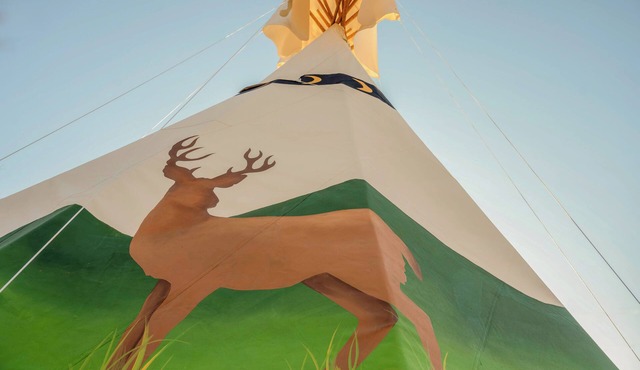 Buck Wild Teepee at The Edge—Unique Riverfront Glamping in Salt Lick, KY