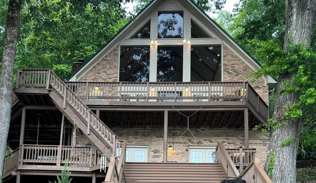 Chalet Lake Home with Views, Outdoor Decks and Large Swim Dock-- Sleeps 8