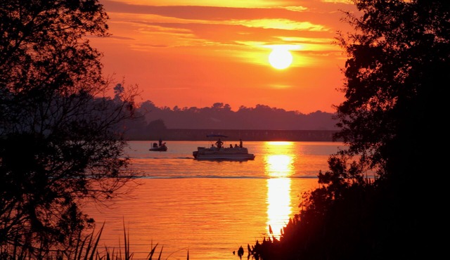 Charming two-bedroom on the Cooper River with small boat ramp and floating dock