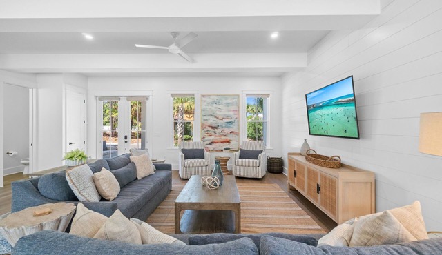 ✨ Elegant 6BR Beach Home | Heated Pool | Game Room | Steps to Emerald Coast 🐚