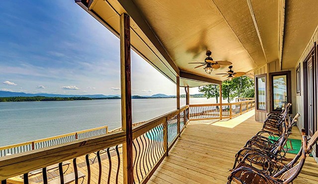 Expansive Lakefront Retreat w/Pool & Games