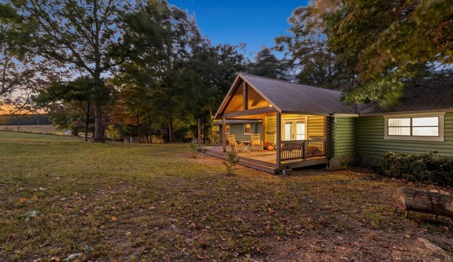 Farm Experience in a Beautiful Log Cabin