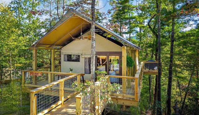 Firefly Tree Tent with Private Waterfalls & Hiking