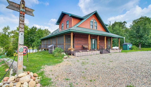Fish & Swim: Lakefront Mora Home on 2 Acres!
