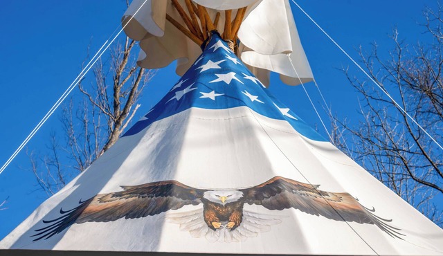 Free Bird Teepee at The Edge—Unique Riverfront Glamping in Salt Lick, KY