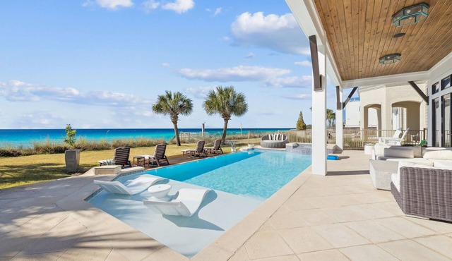 Gulf Front Home with Private Pool, Peloton, and Low-Speed Vehicle